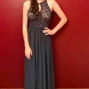 Morgan & Co. Jewel Bodice Long Dress